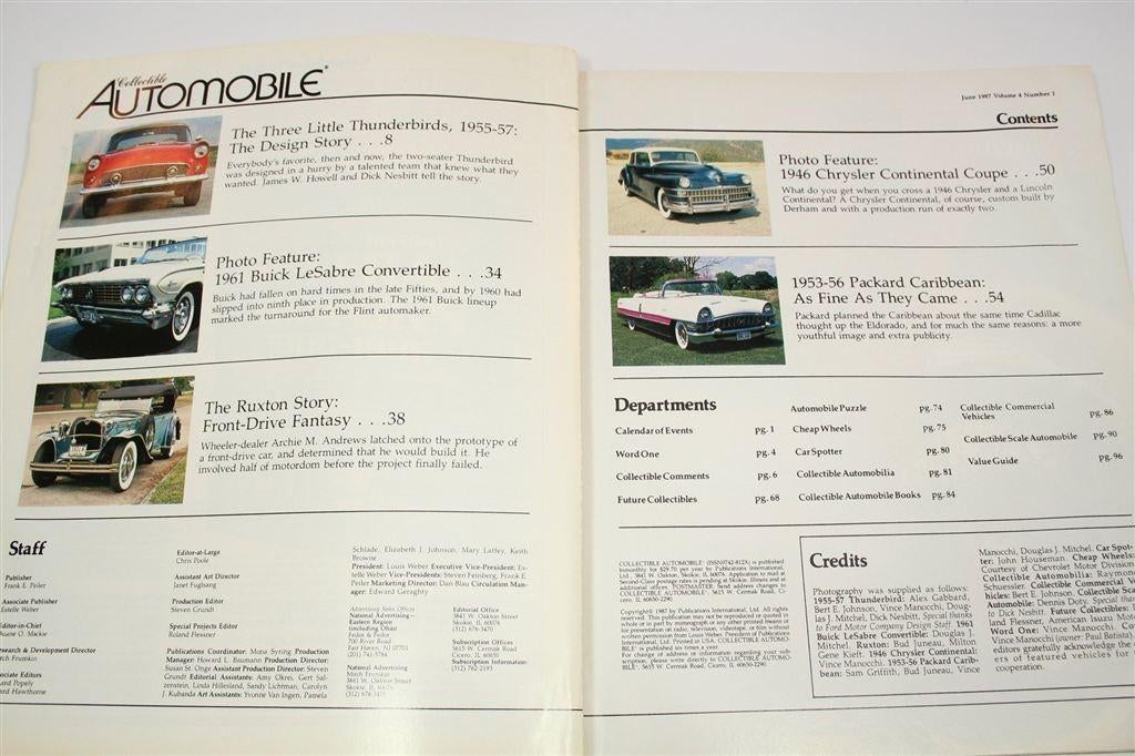 Vintage Automobile Tijdschrift 1987 — Ford Thunderbird, Ophalen of Verzenden, Gelezen, Ford