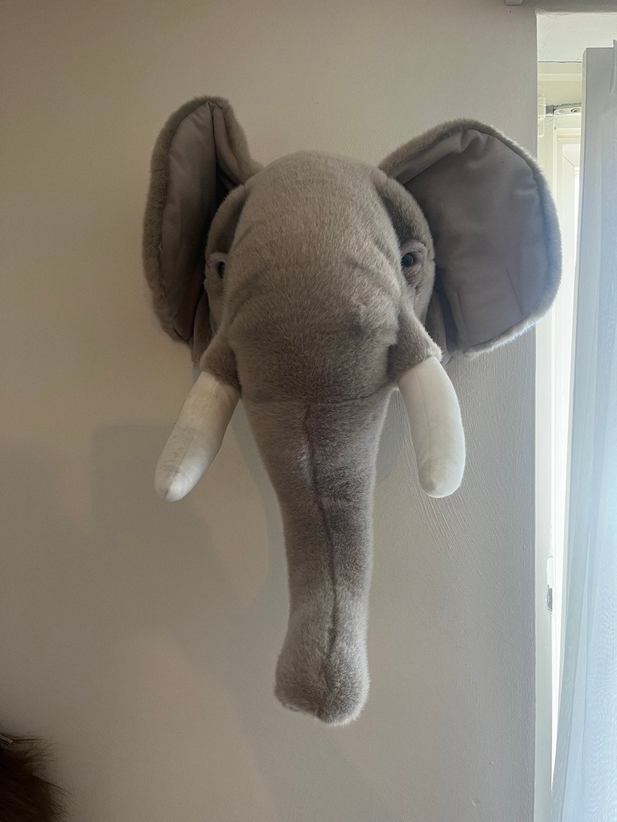 Wild & Soft dierenkop Olifant, Grijs, Ophalen of Verzenden, Zo goed als nieuw, Middelgroot (20 tot 80 cm)