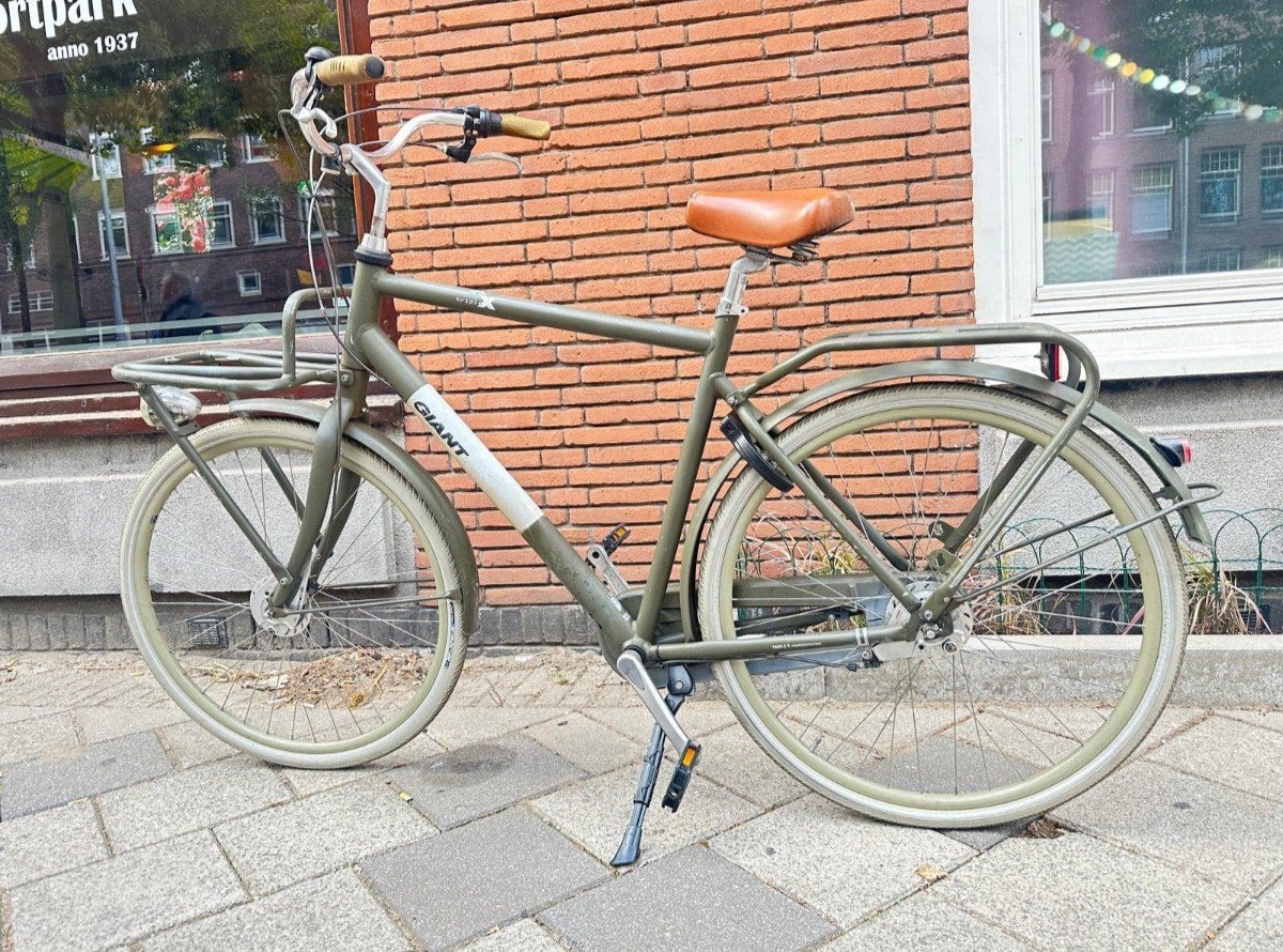 Giant triple x size XL herenfiets met voordrager en 3 versne, Ophalen, Gebruikt, Versnellingen, Giant