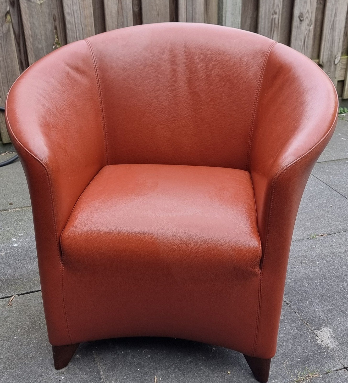 Wittmann fauteuil, Ophalen of Verzenden, 75 tot 100 cm, Leer, 50 tot 75 cm