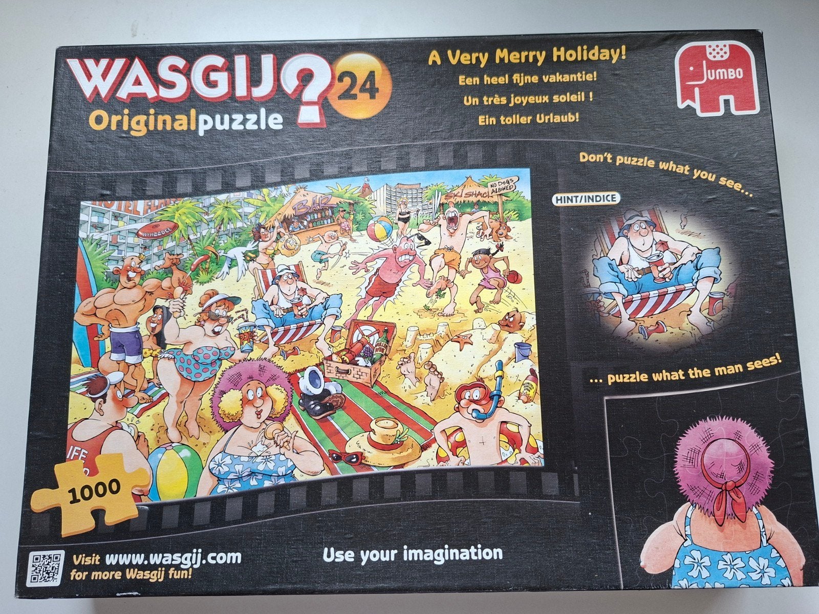 Wasgij Original 24: A Very Merry Holiday! 1000 stukjes, Hobby en Vrije tijd, Denksport en Puzzels, Ophalen of Verzenden, Zo goed als nieuw