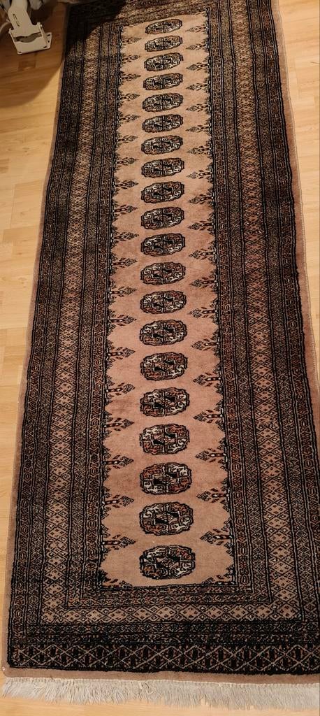 Lange Perzische loper, bruin met patronen, Ophalen, Bruin, 50 tot 100 cm, 150 tot 200 cm