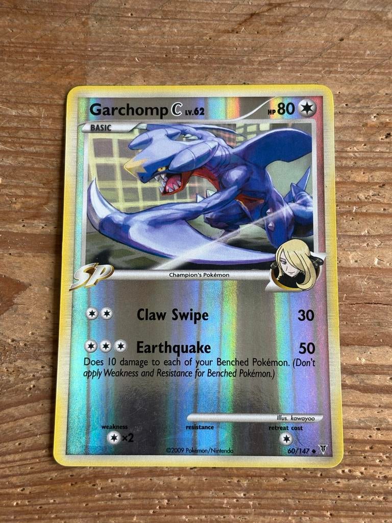 Garchomp reverse holo Supreme Victors Pokémon kaart, Ophalen of Verzenden, Gebruikt, Losse kaart, Foil