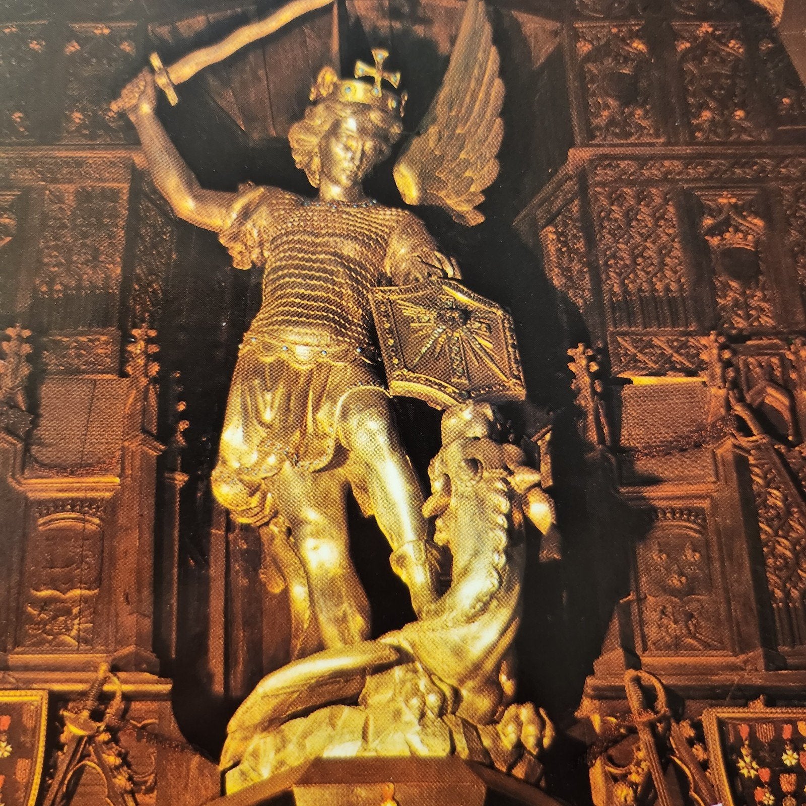 Kaart Draak Mont Saint-Michel - St. Michael standbeeld, Verzamelen, Verzenden, 1980 tot heden, Ongelopen, Cultuur en Media