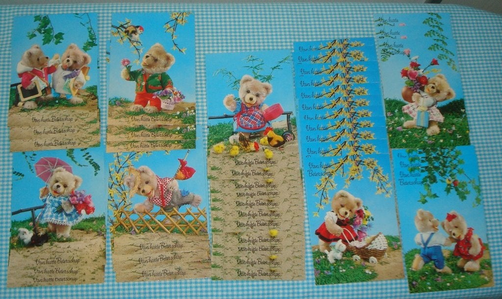 Vintage ansichtkaarten NIEUW teddyberen jaren '70 Kruger 41s, Verzamelen, Ansichtkaarten | Themakaarten, Ophalen, 1960 tot 1980
