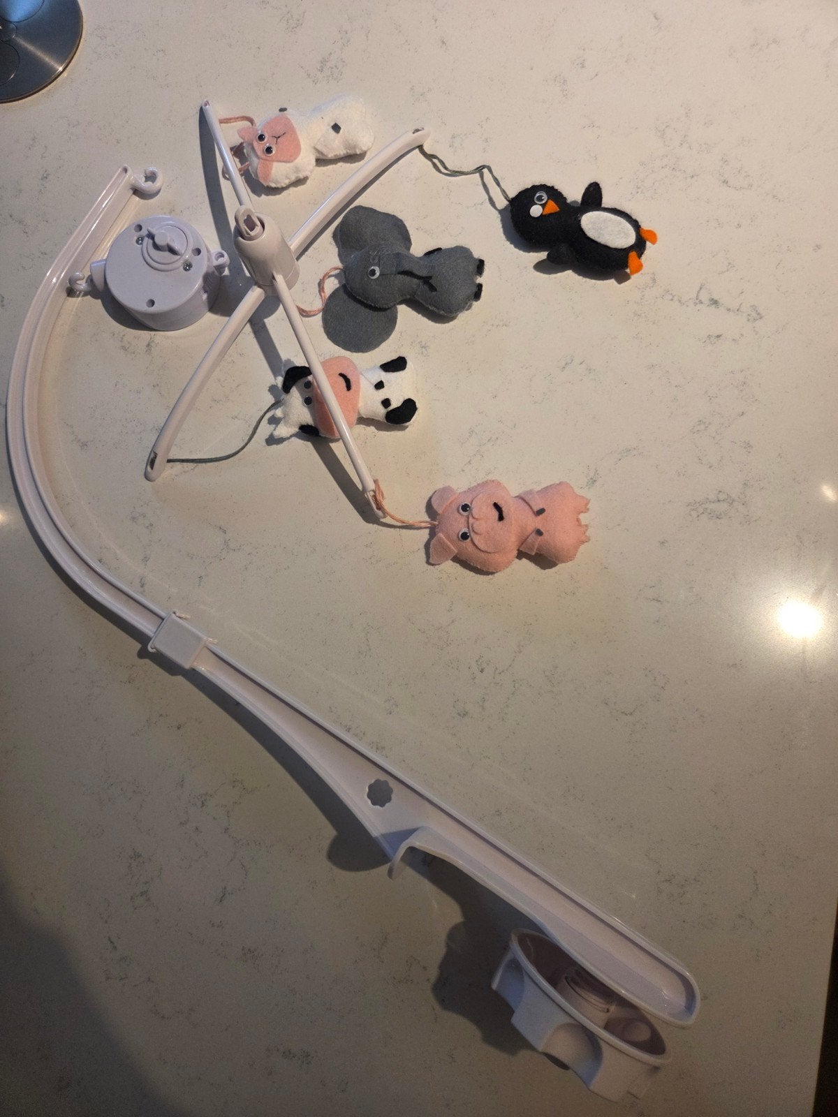 Babybox mobiel met draaigedeelte en muziek, Ophalen, Gebruikt, Mobiel, Met geluid