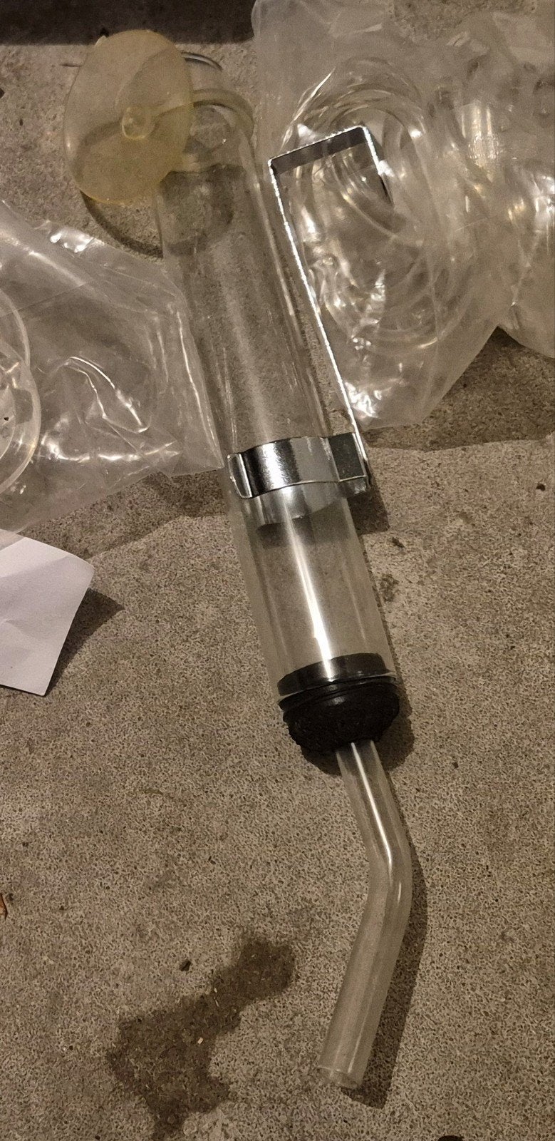 Glazen waterfles, Dieren en Toebehoren, Knaagdieren en Konijnen | Toebehoren, Ophalen, Gebruikt, Verzorging