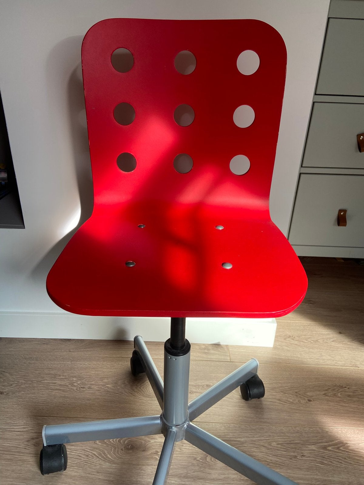 Bureaustoel, Ophalen, Zo goed als nieuw, Rood