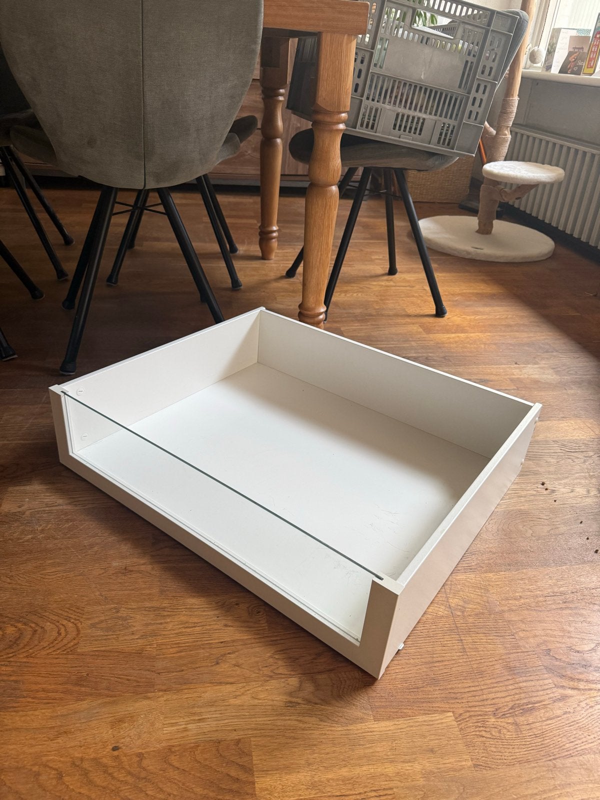 Ikea pax komplement lade met glazen front wit 100x58, Ophalen, Zo goed als nieuw