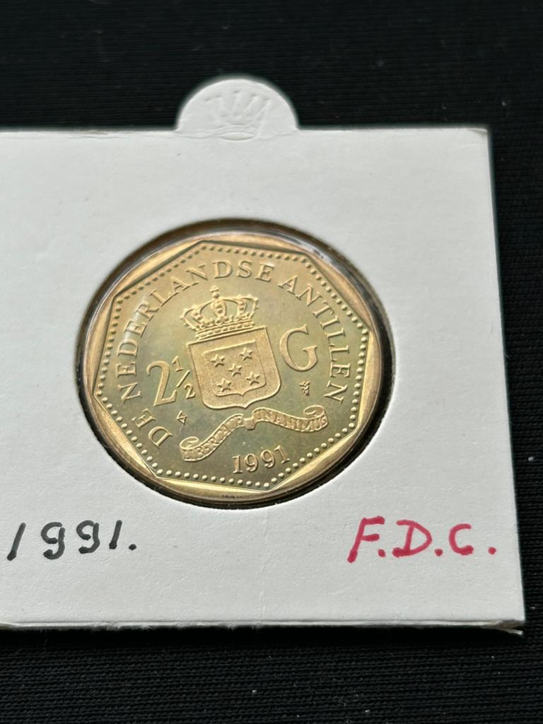 2,5 gulden 1991 Nederlandse Antillen, Verzenden, Nederland, Munten