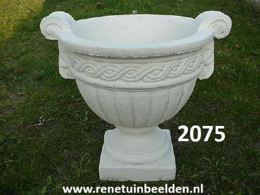 Bloembak / plantenbak.  nr  2075., Rond, Nieuw, Minder dan 40 cm, Tuin