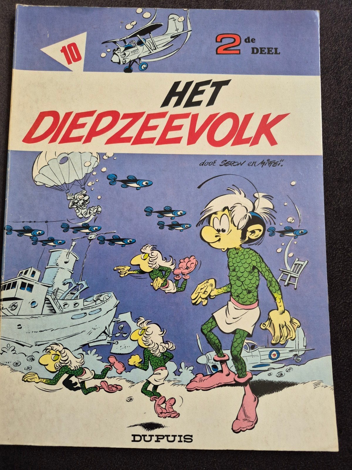 Het Diepzeevolk - 1e druk 1980 nr 10 - Nieuwstaat, Boeken, Eén stripboek, Ophalen of Verzenden, Zo goed als nieuw