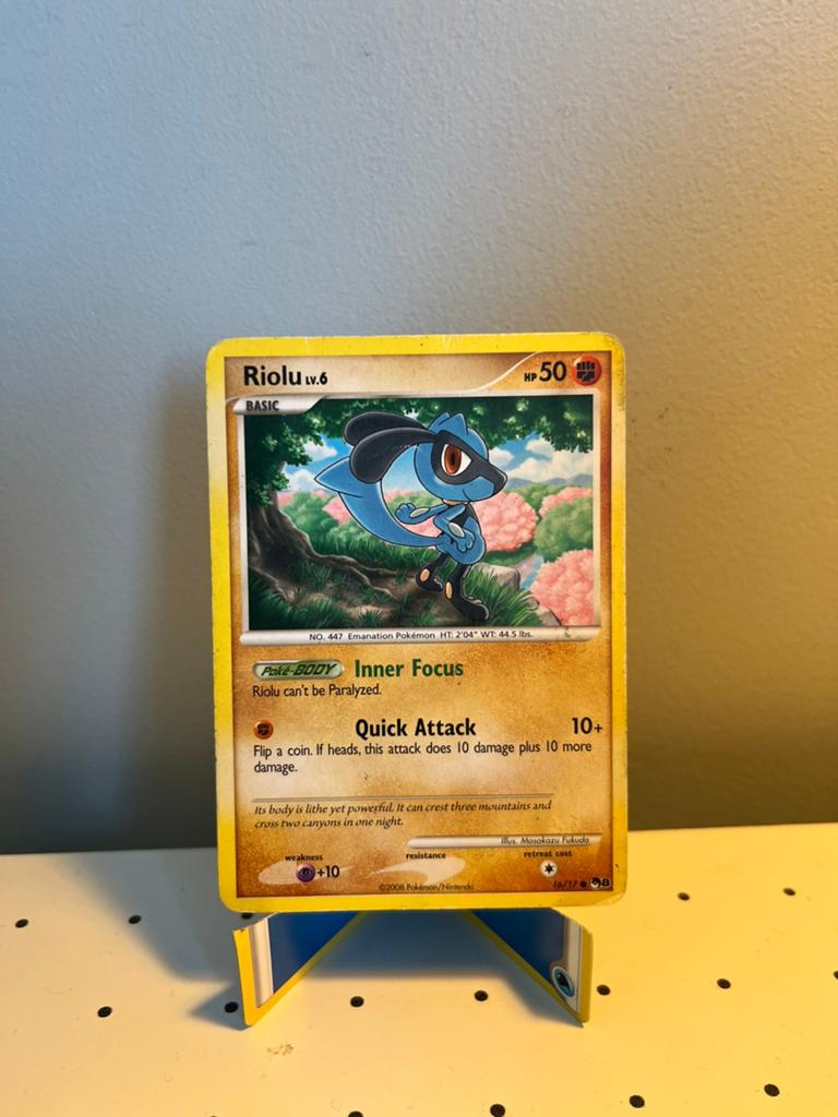 Pokémon - Riolu #16, Ophalen of Verzenden, Zo goed als nieuw, Meerdere kaarten