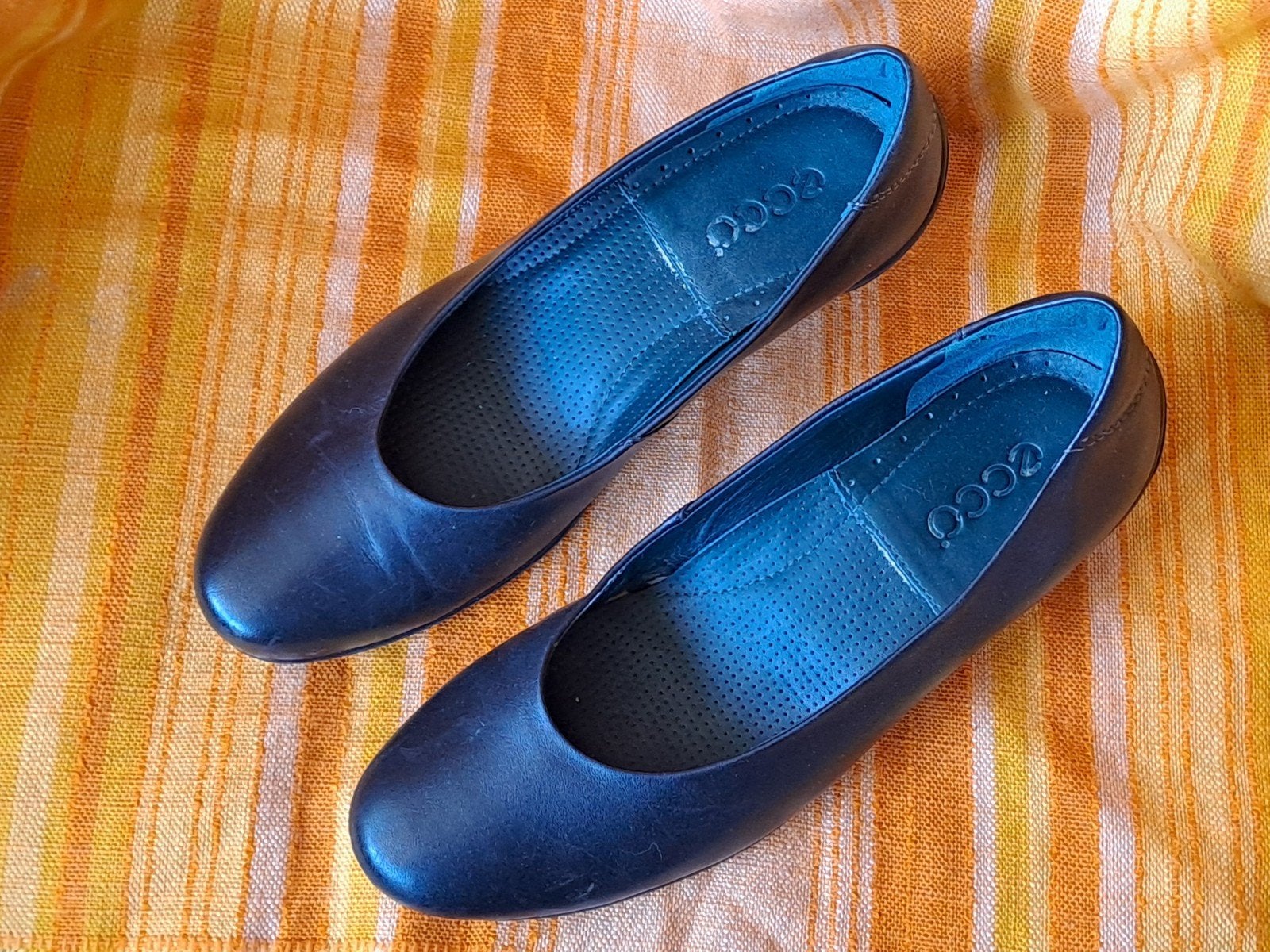 ECCO zwarte leren pumps, maat 38, Pumps, Zwart, ECCO, Ophalen of Verzenden