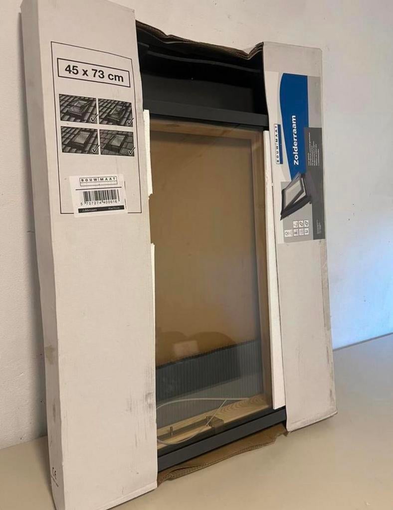 Dakraam zonderraam dubbelglas 4st. partij zie foto’s. Nieuw, Ophalen, Kunststof, Raamkozijn, Nieuw