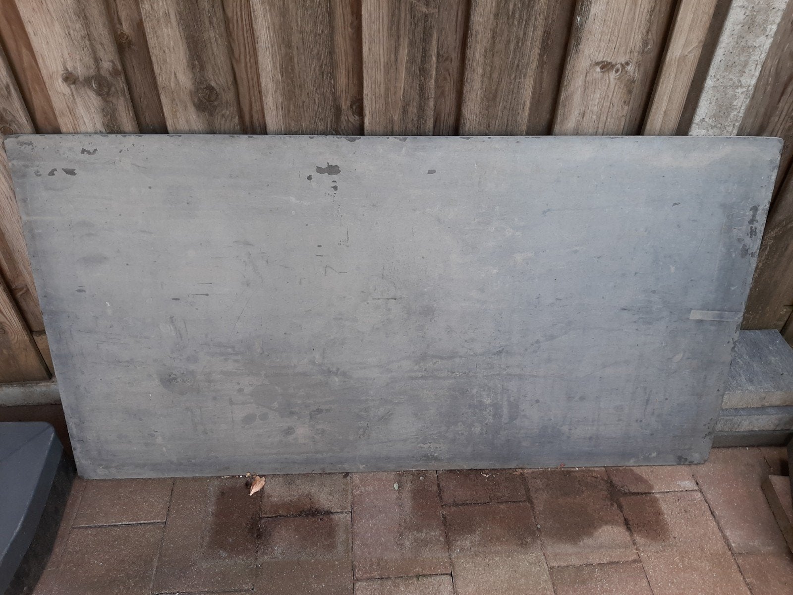 Grijze Leiplaat 146 x 76 x 1,2 cm, Ophalen, Gebruikt