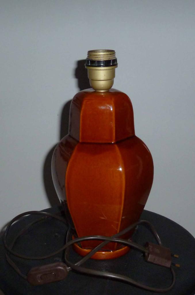 Vintage tafellamp keramiek, Ophalen of Verzenden, Zo goed als nieuw, Overige materialen, Minder dan 50 cm