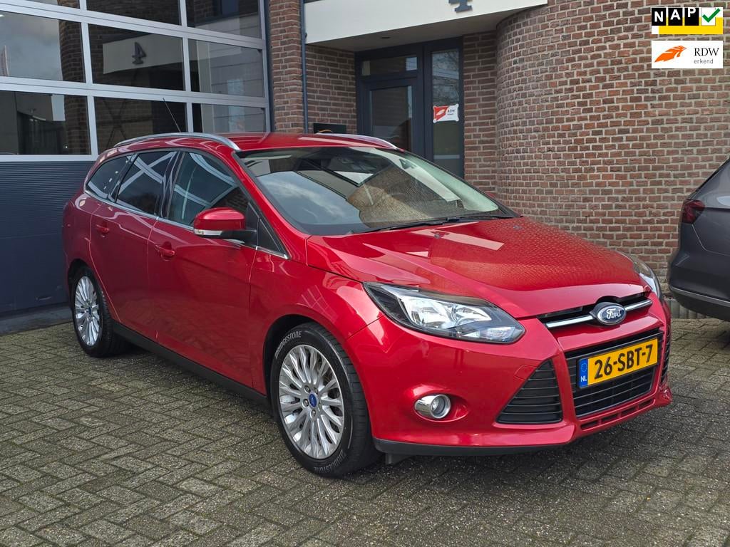 Ford Focus Wagon 1.6 EcoBoost First Edition Keyless|Trekhaak, 1258 kg, Gebruikt, 4 cilinders, Leder en Stof