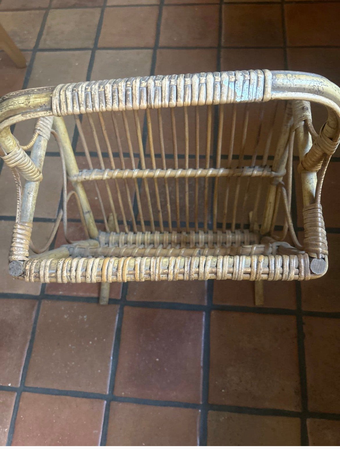 Lectuurbak vintage, Ophalen, Zo goed als nieuw, Rechthoekig, Hout