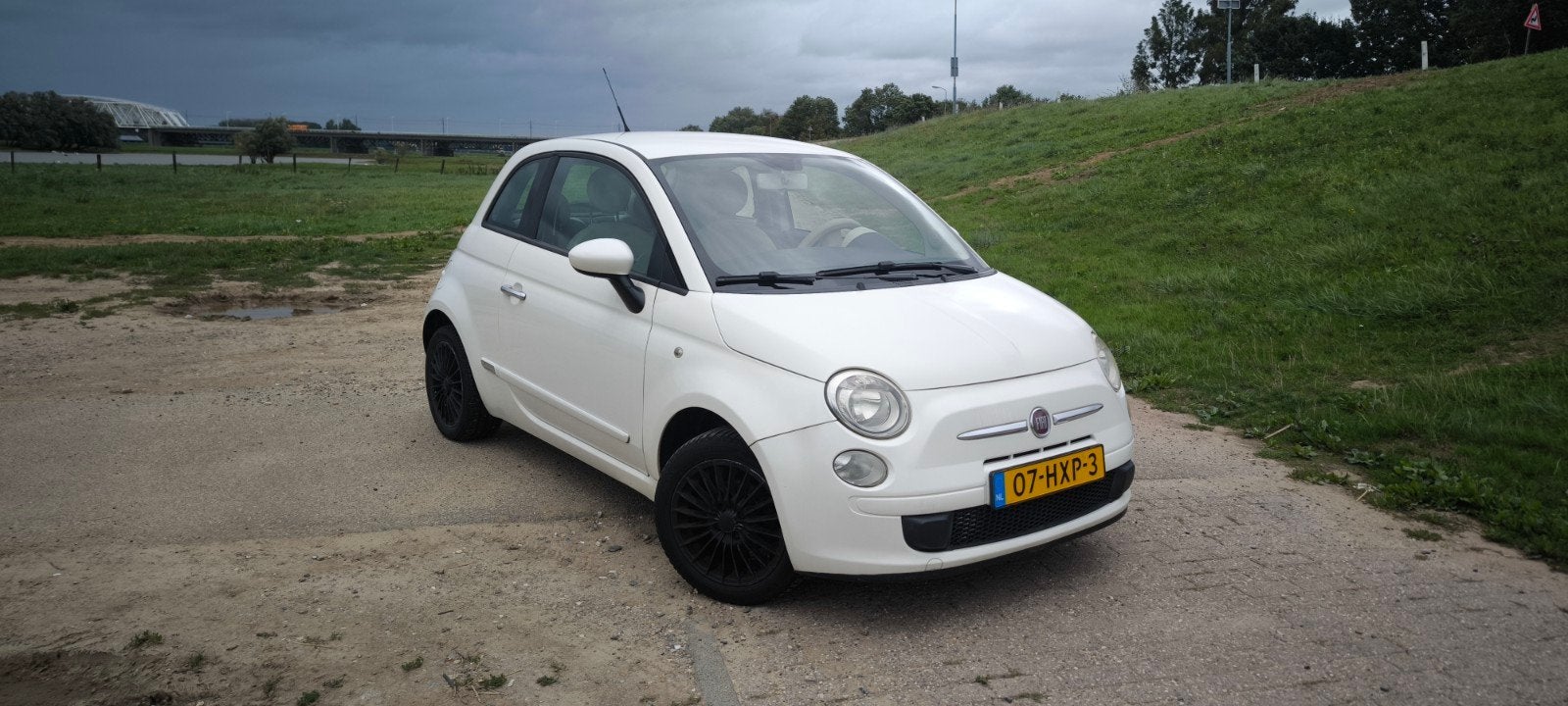 Fiat 500 1.2 | Airco | Nieuwe distributieriem & multiriem, 4 cilinders, 840 kg, Leder en Stof, Wit