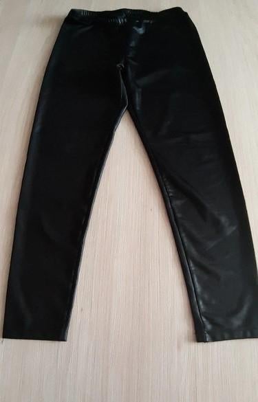 zwarte faux leather legging, Legging, Verzenden, Zwart, Maat 40/42 (M)