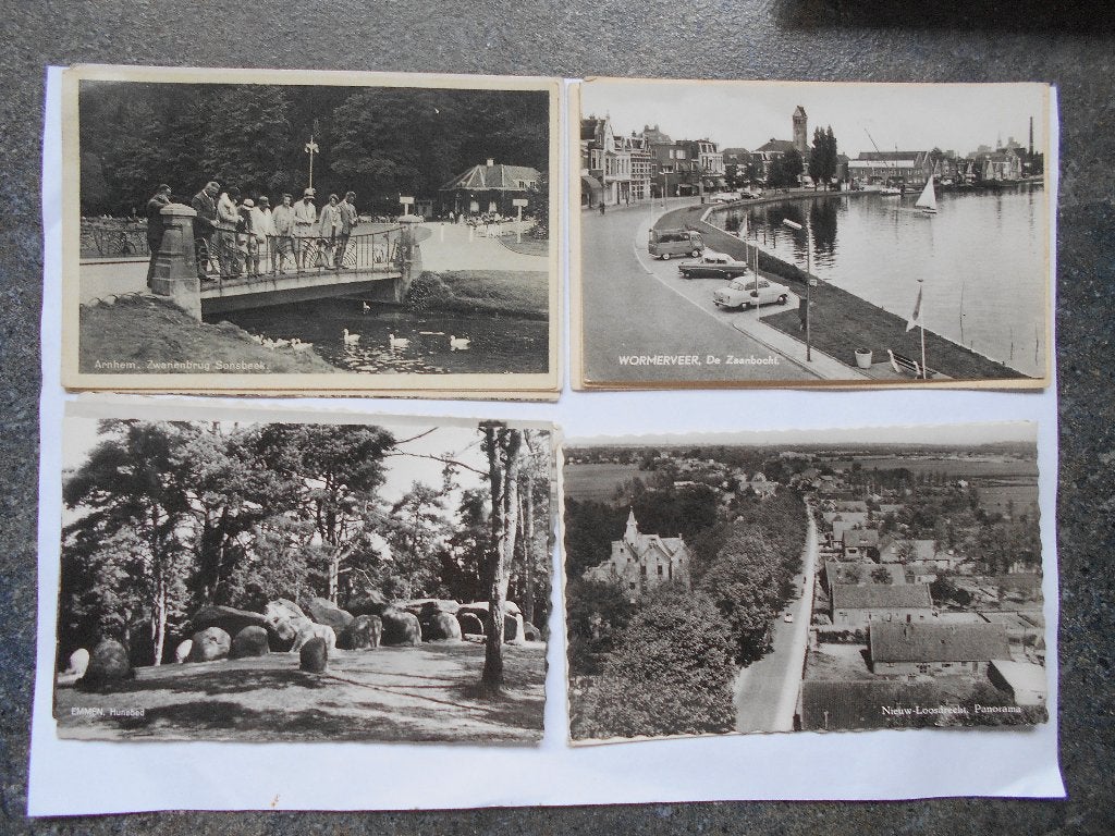 Nederland partij van 100 ansichtkaarten met veel mooie oude, Ophalen of Verzenden, 1940 tot 1960, Noord-Brabant