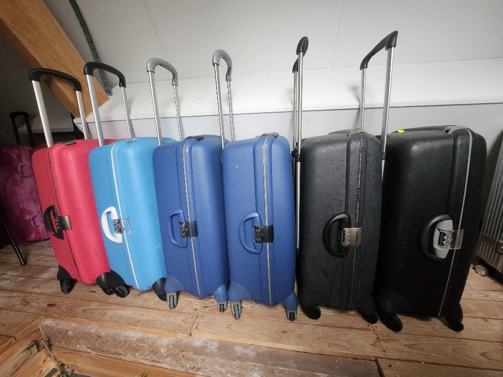 American Tourister en Samsonite spinner XL vanaf, Wieltjes, Hard kunststof, 45 tot 55 cm, Ophalen of Verzenden