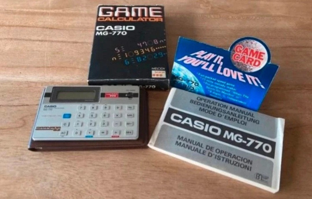 Vintage Casio MG-770 Game Rekenmachine, Diversen, Ophalen of Verzenden, Zo goed als nieuw