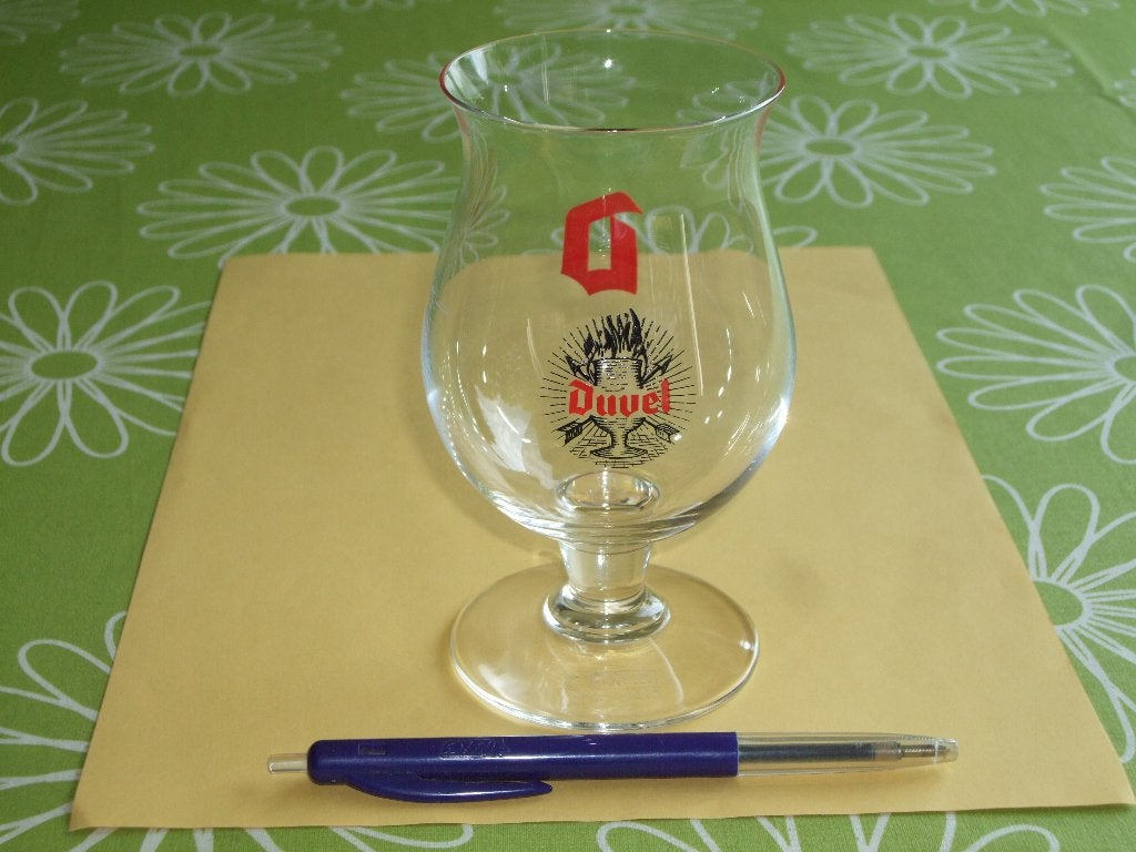 16,5 cl Duvel glas -  Proefglaasje of galopin - 13cm hoog, Verzamelen, Ophalen of Verzenden, Zo goed als nieuw, Glas of Glazen