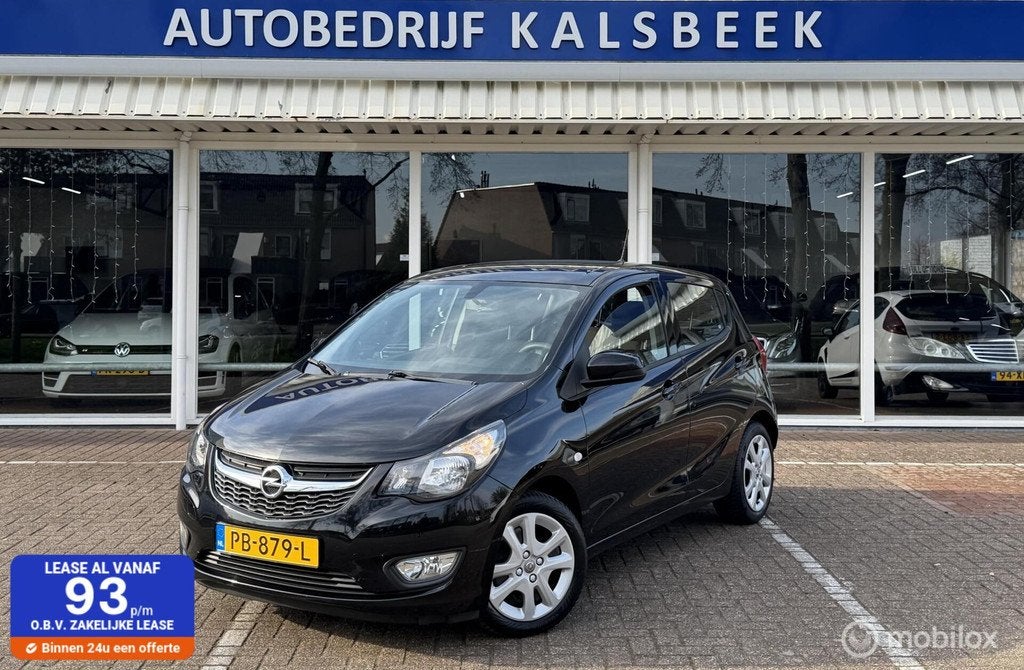 Opel KARL 1.0 ecoFLEX Edition|Cruise|Airco|PDC|Elek ramen|, Voorwielaandrijving, 839 kg, Euro 6, Zwart