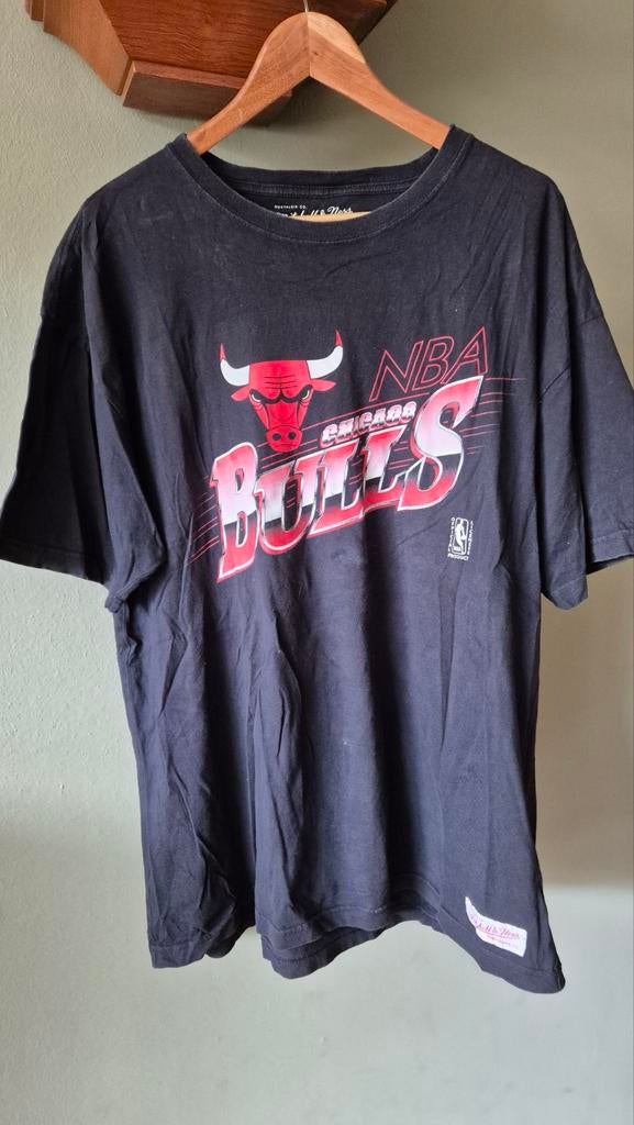 Chicago Bulls Mitchell & Ness gedragen tshirt mt XXL, Overige kleuren, Overige maten, Ophalen of Verzenden, Chicago Bulls