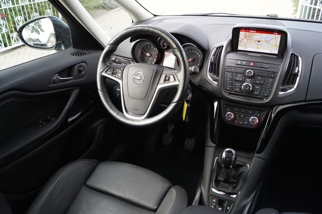 Opel Zafira Tourer 1.4 Turbo Blitz Leder Sportst Stoel/Stuur, Auto's, Opel, Gebruikt, 4 cilinders, Bruin, Lichtsensor