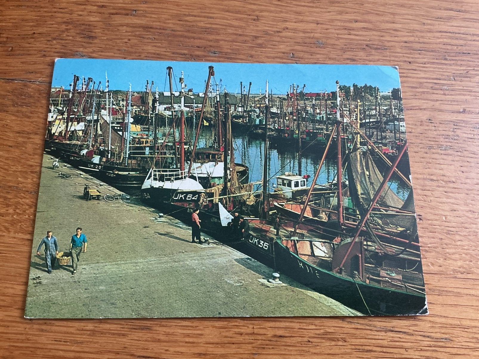 O525 Urk haven vissersschip, Verzamelen, Ophalen of Verzenden, Flevoland