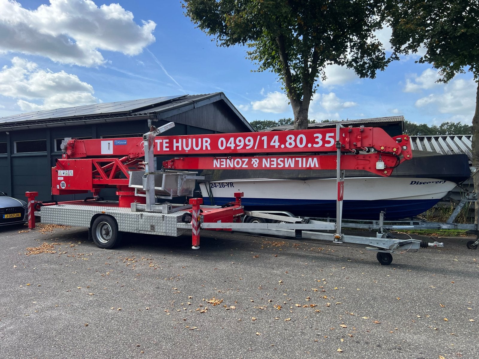 Klaas Aanhangerkraan K23-33 TSR City 1500kg dakdekkerskraan, Ophalen, Kraan