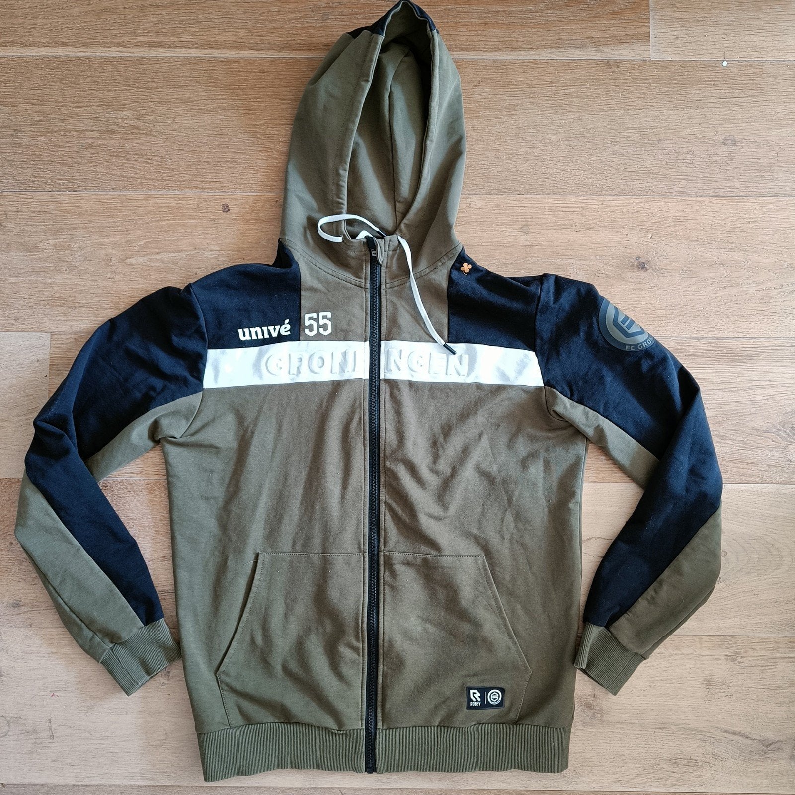 FC Groningen hoodie vest met rits, Maat 52/54 (L), Robey, Ophalen of Verzenden, Gedragen