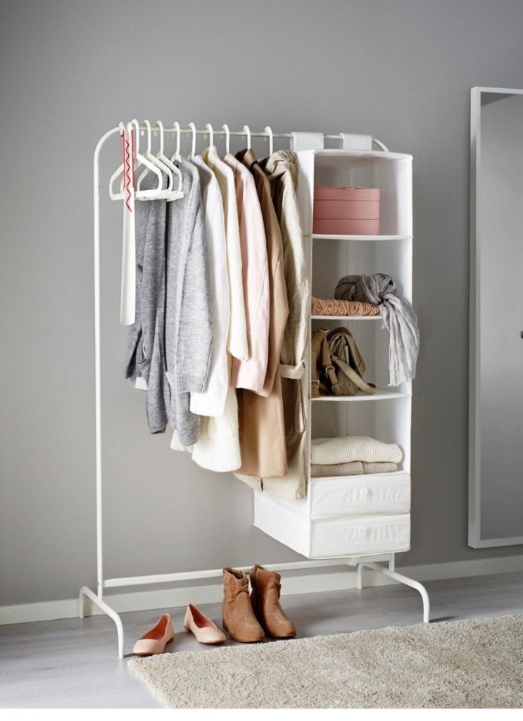 Mulig kledingrek IKEA plus opberger, Kleding | Dames, Kledingrekken, Ophalen, Zo goed als nieuw