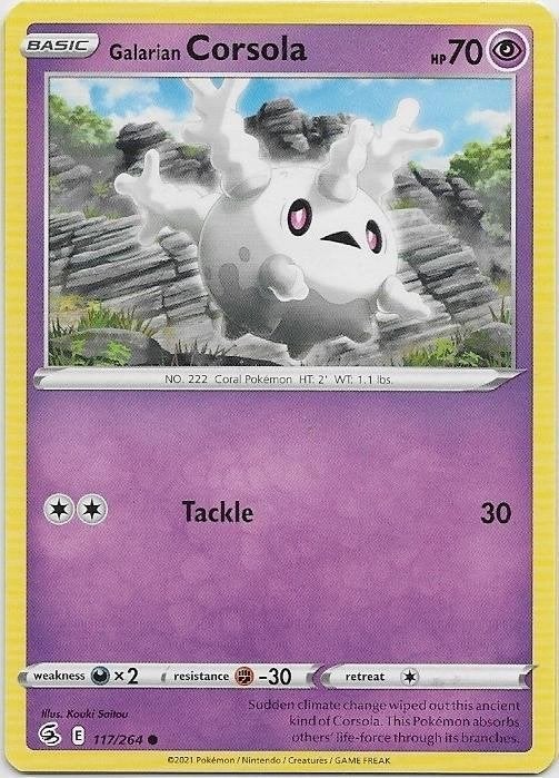 Fusion Strike,  Galarian Corsola [common] 117/264, Verzenden, Nieuw, Losse kaart