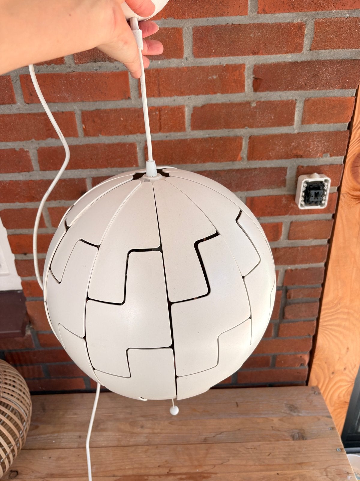 IKEA PS 2014 Hanglamp - Wit, modern design, Ophalen, Zo goed als nieuw, Kunststof, E27 (groot)