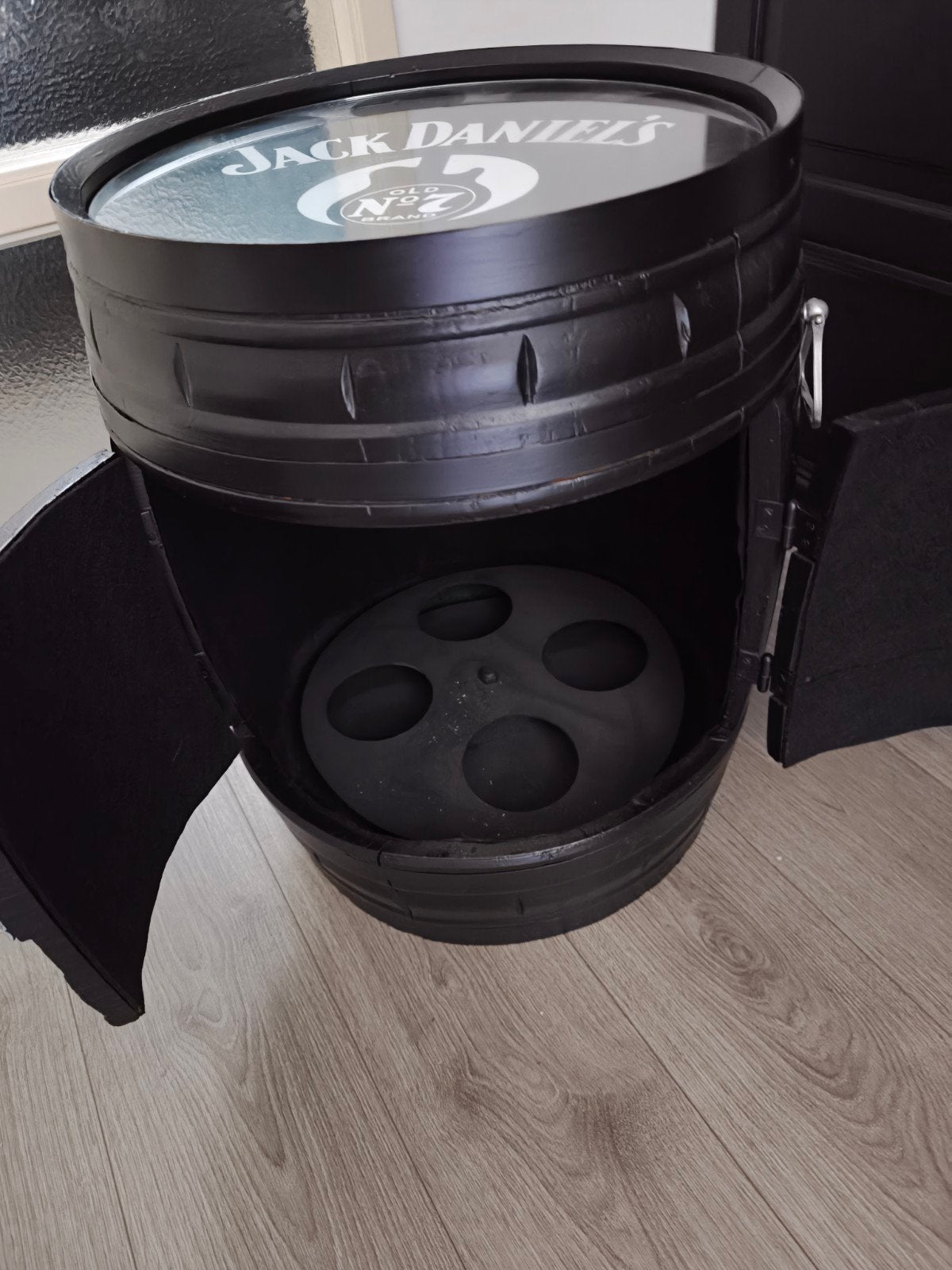 Jack Daniel's Vat Kastje - Uniek en Stijlvol, Ophalen, Rond, 55 tot 75 cm, Zo goed als nieuw