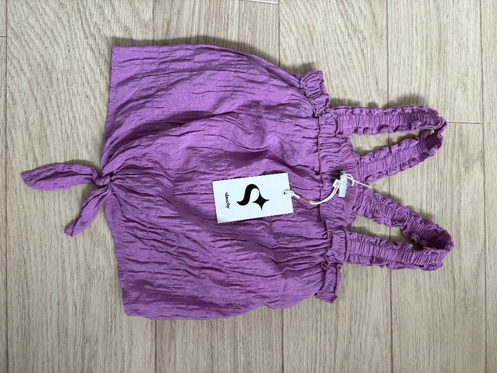 Shoeby paarse top (mt.146/152), Meisje, Overhemd of Blouse, Ophalen of Verzenden, Zo goed als nieuw