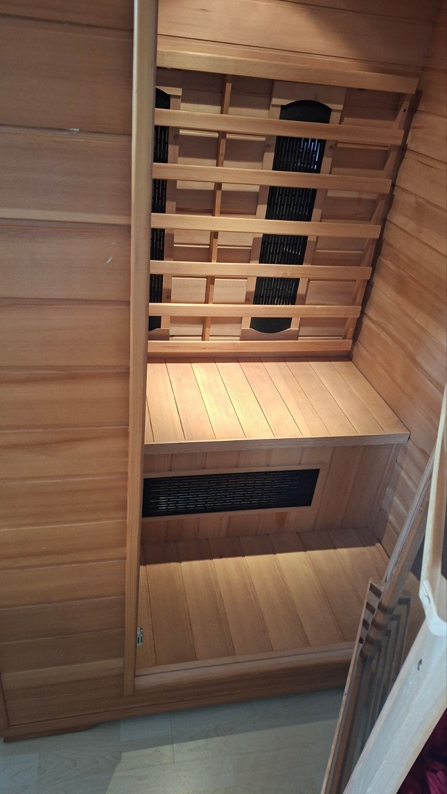 infra rood sauna 2pers maat h 190 breedte 120 en diepte 100, Ophalen, Complete sauna