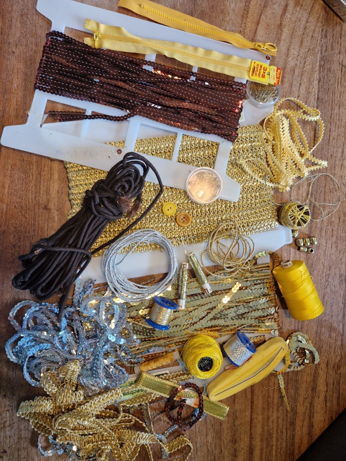 Decoratie lint, ritsen en meer knutselmateriaal, Gebruikt, Textiel, Meerkleurig, Ophalen of Verzenden