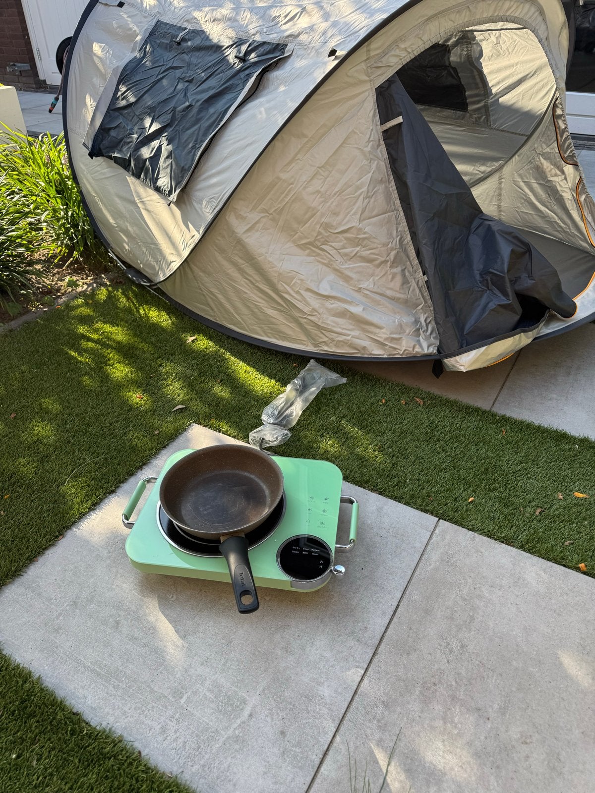 Draagbare indusctie kookplaat - Ideaal voor camping, Ophalen, Nieuw, 3 kookzones of minder, Energieklasse A of zuiniger