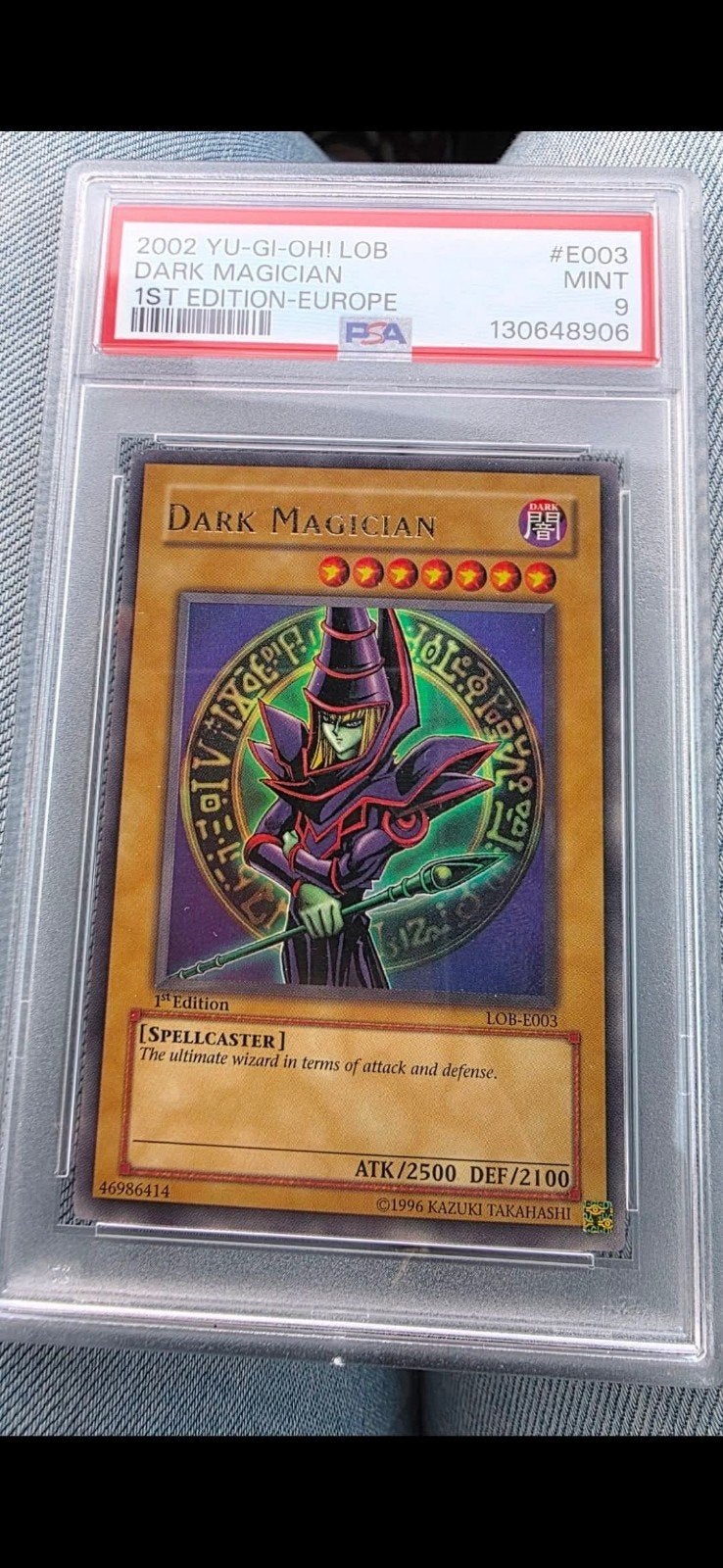 dark magician LOB-E003  1st edition, Ophalen, Zo goed als nieuw