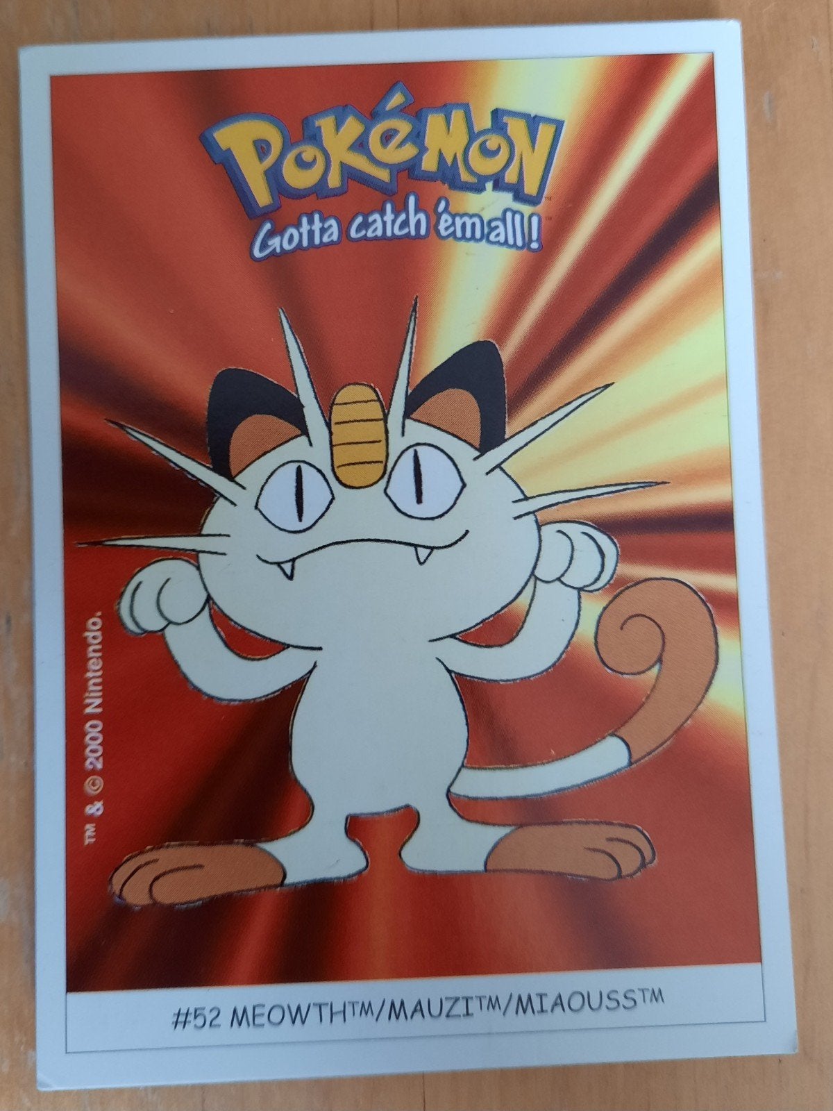 Pokémon Meowth Sticker #52 Dunkin Boomer 2000, Hobby en Vrije tijd, Verzamelkaartspellen | Pokémon, Ophalen of Verzenden, Nieuw
