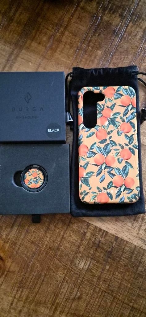 Burga telefoonhoesje Samsung S23 met ring holder, Ophalen, Zo goed als nieuw, Overige modellen, Hoesje of Tasje