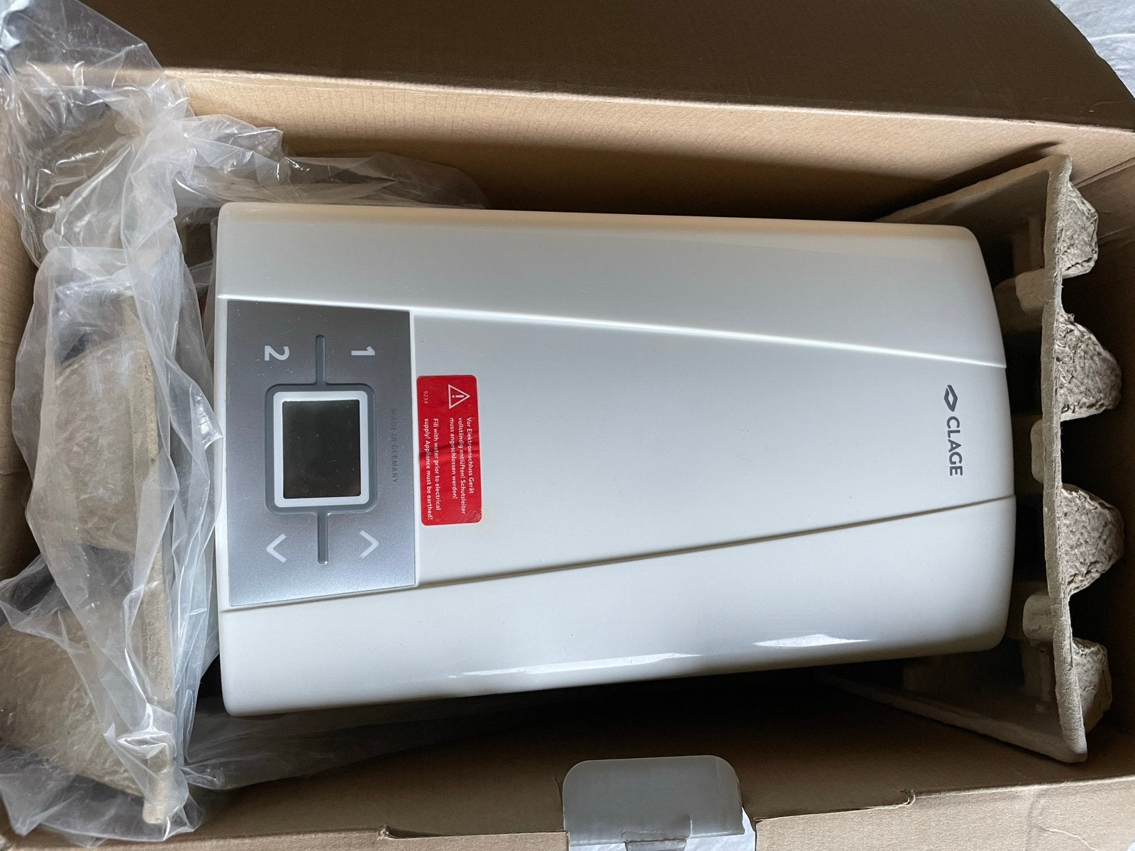 CLAGE DBX 21 Elektronische Doorstroomverwarmer 21 kW, Doe-het-zelf en Verbouw, Ophalen, Overige typen, Nieuw, Minder dan 60 cm