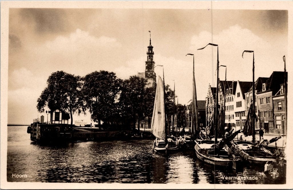 Hoorn - 12 oude ansichtkaarten II, Verzenden, 1940 tot 1960, Gelopen, Noord-Holland