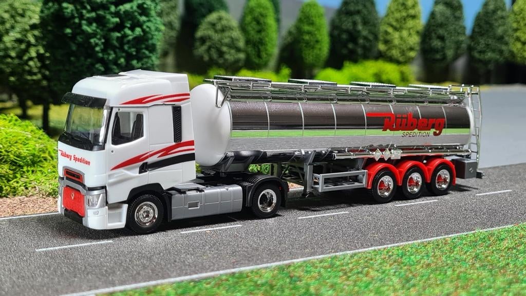 028 Herpa Rüberg Spedition Renault Tankoplegger, Ophalen of Verzenden, Nieuw, Bus of Vrachtwagen, Herpa
