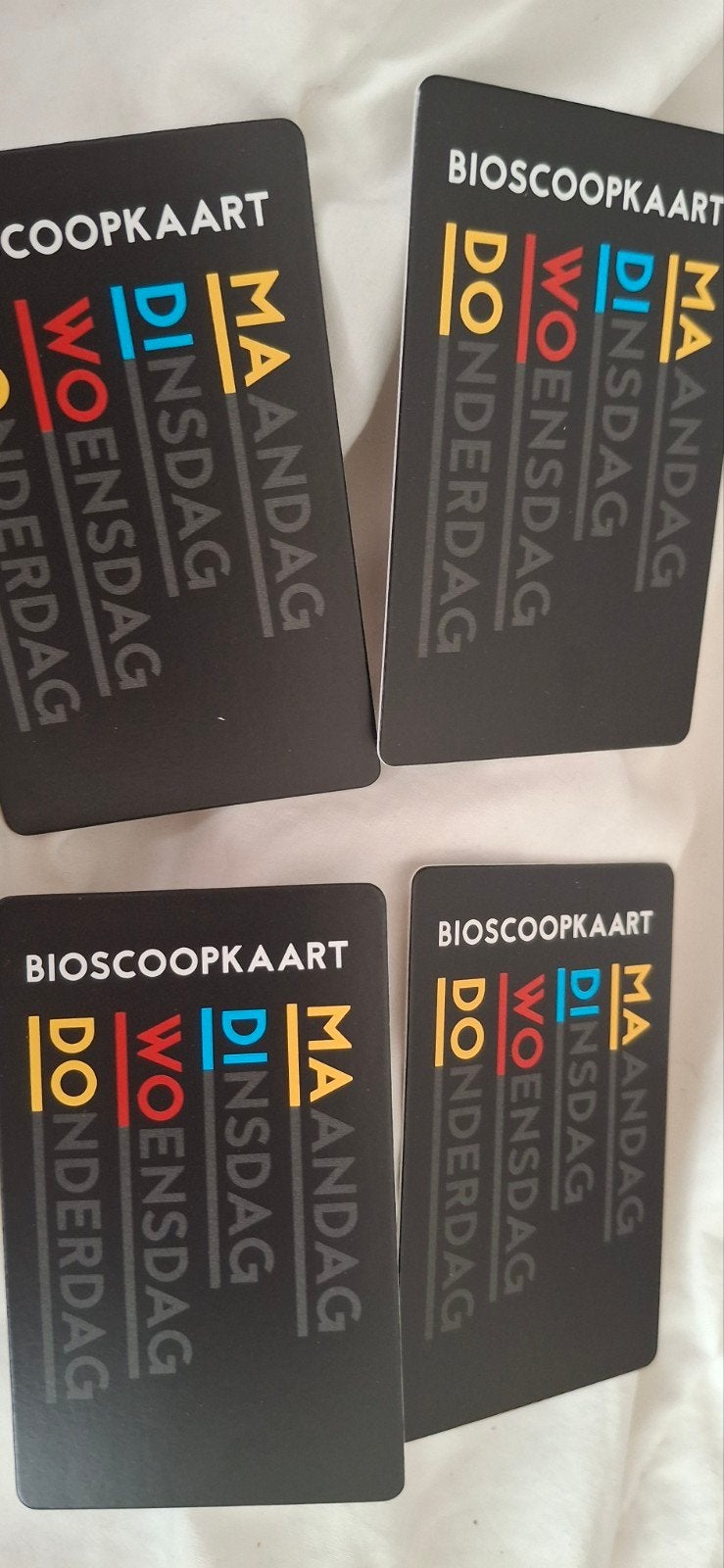 4 x bioscoopkaart voor ma di wo do, Tickets en Kaartjes, Drie personen of meer, Madiwodo-kaartje